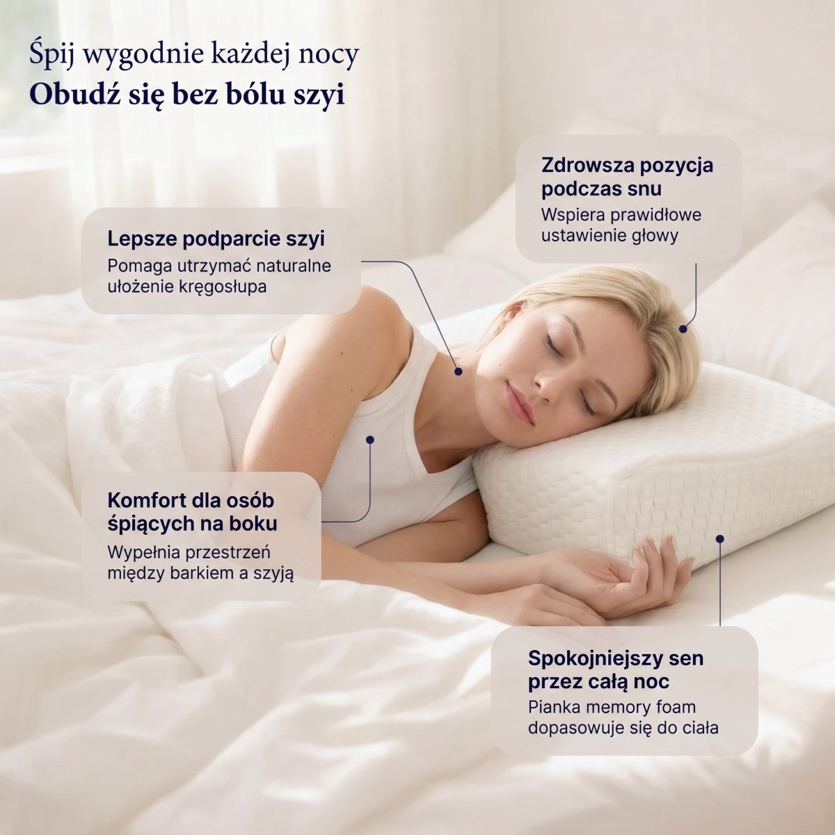 Orivelle™ - Poduszka ergonomiczna z pianką z pamięcią kształtu - Orivelle